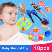 10x Kids Baby Musical Instruments Set Toys Children Toddlers Percussion