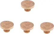 Cabilock 4pcs Wooden Dough Press Easy to Use Roti Maker Mini Pancake Mold Hamburger Molder Perfect for Homemade
