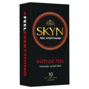 Ansell Skyn Intense Feel NON LATEX Condoms 10 Pack