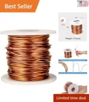 Multi-Purpose Copper Wire - 16 Gauge/ 127 Feet - 1 Pound Spool - Affordable