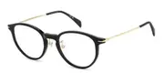 David Beckham DB 1149/G Asian Fit 2M2 Men's Glasses Black Size 49 - Private Health Rebate - Blue Light Block Available