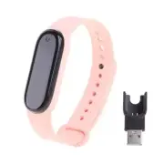 Smartwatch Fitness Pedometer for Walk Step Counter Heart Rate Monitor Brac