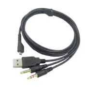 2m/6.5ft USB Headphone OFC Audio Cable Cord For SteelSeries Arctis 3/5/7/Pro G