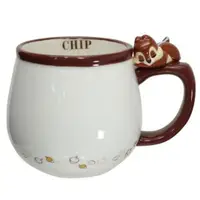 在飛比找樂天市場購物網優惠-小禮堂 迪士尼 奇奇蒂蒂 造型陶瓷馬克杯 咖啡杯 茶杯 陶瓷