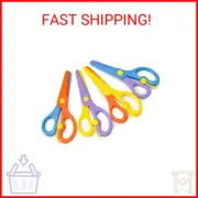 LOVESTOWN Kids Safety Scissors, 4PCS Adaptive Blunt Tip Training Scissor for Kid