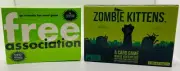 Zombie Kittens & Free Association Party Games BUNDLE Exploding Kittens