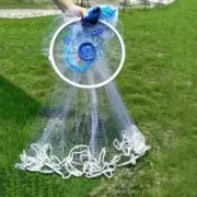 Nylon Fishing Line Casting Net with Steel Pendant Aluminum Ring Cast Nets