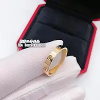 在飛比找蝦皮購物優惠-現貨正品 Cartier 卡地亞 Love系列 窄版戒指 1