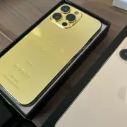 New Apple iPhone 12 Pro Max 24k Gold Back Replacement Custom any model Installed