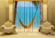 3D Sea swing 53 Blockout Photo Curtain Printing Curtains Drapes Fabric Window AU