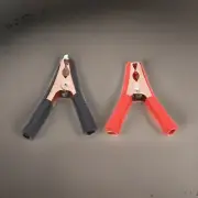 Electric Shock Resistant Alligator Clip Battery Test Clamps 2PCS Red Black