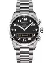 Certina DS Multi-8 Men's Watch, Black Dial, Stainless Steel Bracelet