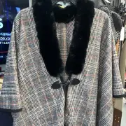 CHARTER CLUB Women's Faux-Fur Trim Kimono, OSFM, NWT