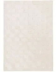 [LOOPSIE] Ambra Checkered Rug in Ivory