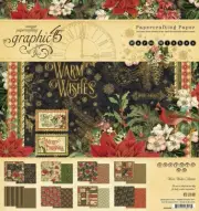 Graphic 45 - Warm Wishes - 8x8 Paper Pad 24 Sheets Christmas Scrapbook