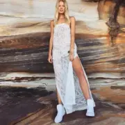 BNWT SASS & BIDE 'In Synth' Embroidered Maxi Dress & Slip - Size 10 - $695