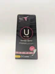 U By Kotex Barely There Liners For Thongs (50 Ct), Regular, Comfort Flex Design