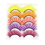 Nevenka 3D False Eyelashes Colored Thick Lashes for Performance Halloween-15