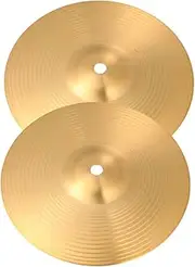 INOOMP 2Pcs Brass Drum Cymbals for Jazz Drum Kit Durable Percussion Cymbals with Clear Sound Quality Easy Installation for All Drum Types