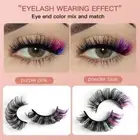 7 Pairs Faux Mink Fluffy Eyelashes Daily Party and Holiday Stage