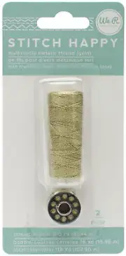We R Memory Keepers We R Stitch Happy Metallic Thread-Gold, WR660704