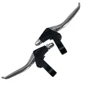 Positz Bike Handlebar Brake Lever Set 4-Finger Handles for MTB, Folding, eBike +