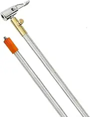 Extended Portable Air Compressor Tire Inflator Replacement Hose with Stainless Steel Mesh for Protection, Air Pump Tube, Easy to Use