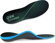 QBK High Arch Support Orthotic Insoles Plantar Fasciitis Shock Absorption Small