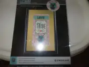 ☘☘☘ Artiste Zweigart Counted Cross-Stitch Love my Tribe Complete Kit NEW☘☘☘