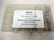 1200 Piece High Temperature Non-Insulated Crimp Wire Terminals Assortment Kit