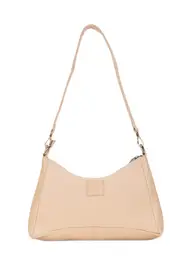 Leatherkart Maria Genuine Leather Broad Strap Hobo Bag/ Cross Body Bag -Beige
