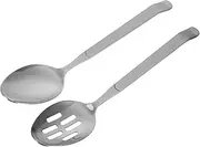 Ciieeo Stainless Steel Serving Spoons Set Large Utensils for Household Reusable Slotted Spoons