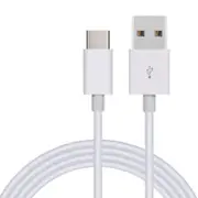 Minismile 3M 2.4A Fast Charge USB 3.1 Type-C to USB Male Charging / Data Cable- White 300CM