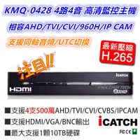 在飛比找蝦皮購物優惠-全新ICATCH 可取 KMQ-0428EU 4路4聲.正1