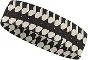 [YKLBV] Moisture Wicking Headbands for Men and Women Green Leaves and Skull Sports Sweatband for Tennis Basketball Running Gym Working Out