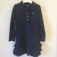 在飛比找蝦皮購物優惠-Ralph Lauren Polo領長袖洋裝 連身裙 4T