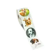 500pcs Cute Animal Dog Stickers Jungle Party Birthday Gift Decorations Cake Tags kids Party Toys Personality Label Scrapbook