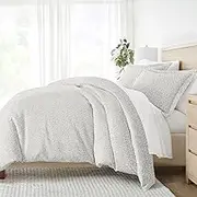 Simply Soft Premium 3 Piece Vine Trellis Print Duvet Cover Bed Sheet Set Twin/Twin Extra Long Gray