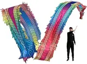 Dance Ribbons Mysterious Folk Dance Dragon Streamer Realistic Dragon Head Ribbon Outdoor Square Exercise Props for Improve Physical Fitness for Exercise