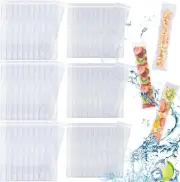 60PCS Ice Pop Mold, Reusable Ice Pop Bags, Ice Popsicle Moulds Bags, Ice Poles