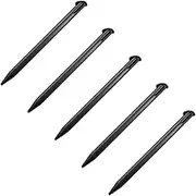 XINXUSONG 5 Pack Stylus Pens for New 3DS XL 2015 Slot Replacement Pen Plastic Touch Screen Pen Set (Black)