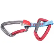Outdoor Climbing Quickdraw Set Straight Gate And Bent Gate Carabiner 27CM