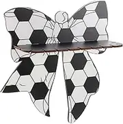 Luxshiny Bow Shaped Wooden Wall Shelf Minimalist Floating Storage for Bedroom Nursery and Home Decor Charming Design for Displaying Plants and Decorative Items