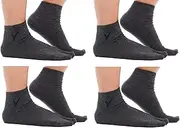 [V-TOE SOCKS] 4 Pairs Ankle Thinner V-Toe Flip-Flop Cotton Blend Big Toe Style Tabi Socks Fun Casual