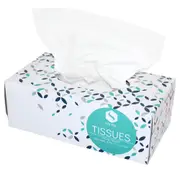 Sofeel Executive Facial Tissues 2-Ply 19.5 x 19cm White 180 Box x36