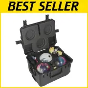 Travel-Friendly Waterproof Bowling Ball Case with Wheels and Secure Locking