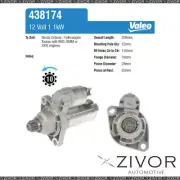 438174-Valeo Starter Motor 12V 10Th CCW For AUDI A3 (for: Audi)
