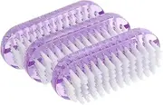 VICASKY 3pcs Double Side Nail Cleaning Brushes Durable Nail Scrubbers for Delicate Hands for Manicure and Daily Care