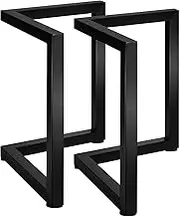 Oikiture Table Leg Desk Coffee Dining Furniture Hardware Metal Legs X2 Home Improvement Bench Steel DIY Furniture Industrial 71 X 71CM