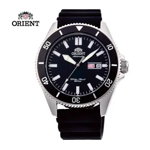 ORIENT 東方錶 WATER RESISTANT系列 200m 潛水錶 膠帶款 黑色 RA-AA0010B - 44mm